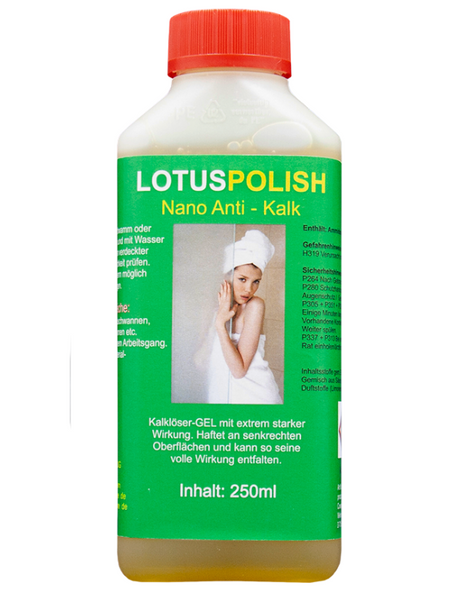 Lotus Polish Anti-Kalk 100% biologisch abbaubar, Super-Konzentrat mit Lotus-Effekt